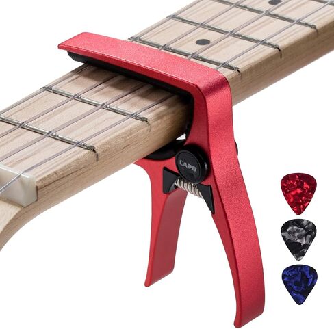 Ukulele Capo for 4 String Guitar and Mandolin, Mini Size Professional Ukulele Capo (Gold) in Kuwait
