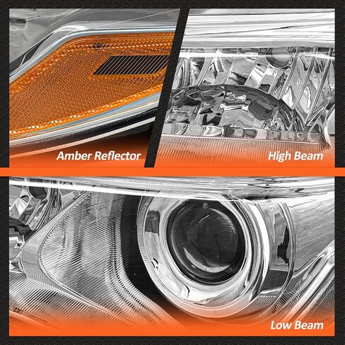 مجموعة الأمراض الأمامية لعام 2002 2003 2004 Toyota Camry LE/XLE HELDAMP BLACK HOUSICKENT AMBERENTER LENS CLEAR in Kuwait