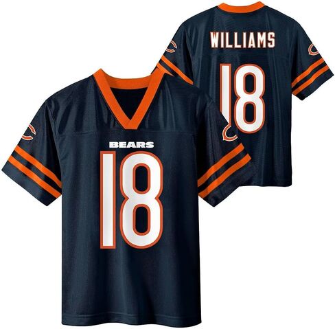 Caleb Williams Chicago Bears Navy #18 NFL Kids Youth 4-20 Name and Number Color Home Player Jersey in Saudi Arabia