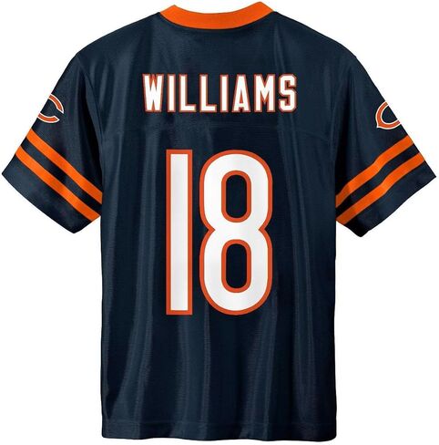 Caleb Williams Chicago Bears Navy #18 NFL Kids Youth 4-20 Name and Number Color Home Player Jersey in Saudi Arabia