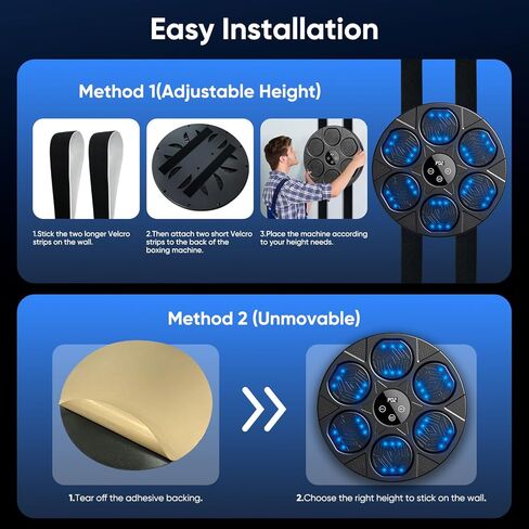 آلة الملاكمة للموسيقى للبالغين ، آلة الملاكمة الموسيقية ذكية بلوتوث مثبتة على الحائط ، معدات تمرين مستهدفة للملاكمة مع قفازات الملاكمة ، للمنزل ، الصالة الرياضية ، المكتب in Kuwait