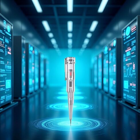 1pc قلم اختبار كهربائي مستجيب واضح ، 70-250V قلم اختبار كهربائي مقاوم للماء مع مصباح لون LED ، أدوات اختبار الجهد الجهد الجهد الجهد الجهد AC غير الاتصال in Saudi Arabia