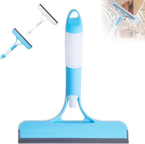 3 in 1 Window Cleaning Scraper,Window Squeegee with Sprayer for Glass,for Car, Kitchen Flooring and Tiles, etc. (White) in Saudi Arabia
