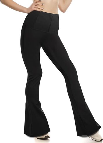 Wildarms Women's Yoga Pants High Waisted Flare Leggings Tummy Control Workout Seamless Bootcut Pants Bell Bottom Leggings in Kuwait