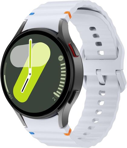 Sport Band Compatible with Samsung Galaxy Watch Ultra 47mm (2024/2025) Silicone Sport Band for Galaxy Watch 8 7 6 5 4 44mm 40mm / 8 Classic 46mm / 6 Classic 47mm 43mm/ 5 Pro 45mm in Saudi Arabia