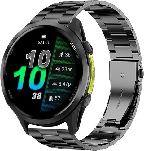 متوافقة مع نطاقات Garmin Forerunner 970 ، وأشرطة بديلة للمعادن الفولاذ المقاوم للصدأ السريع المتوافقة مع Garmin Forerunner 970 in Kuwait