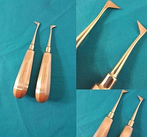 Set of 2 Each Dental Elevator Seldin NO 1L and 1R Dental Instruments German Stainless Steel in Saudi Arabia