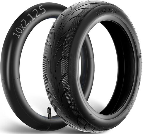 10x2.125 Outer Tire Inner Tube Fit for Ninebot by Segway F25/ F30/ F40/ F65/ D18W/ D28U/ D38U Electric Scooter, Non-Slip Scooter Tyre Replacement Original Tire in Saudi Arabia