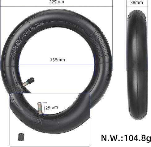 10x2.125 Outer Tire Inner Tube Fit for Ninebot by Segway F25/ F30/ F40/ F65/ D18W/ D28U/ D38U Electric Scooter, Non-Slip Scooter Tyre Replacement Original Tire in Saudi Arabia