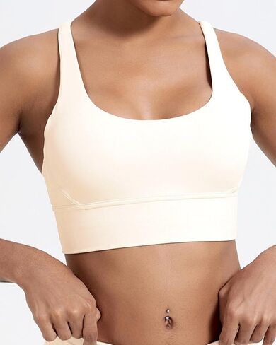 Grace Form Strappy Sports Bra for Women Padded Push Up Sport Bra Athletic Running Workout Bra Yoga Bra in Saudi Arabia