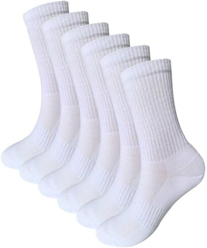 Womens Anti Odor Blister Resistant Seamless Breathable Cotton Crew Running Hiking Dress Socks,Size 6-10 in Kuwait