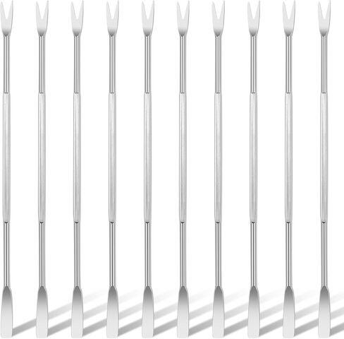 Stainless Steel Seafood Tools - 8 Piece Set, Lobster & Crab Picks, Oyster & Escargot Forks, Silver Crab Picking Tools for Kitchen & Picnic in Saudi Arabia
