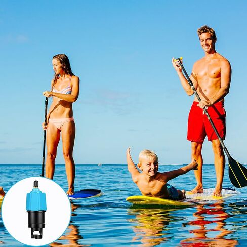Honoson 2 Pieces Inflatable SUP Pump Adaptor with 4 Air Valve Converter, Multifunction SUP Valve Adapter Air Valve Nozzles Compressor Air Valve Converter for Inflatable Boat Stand Up Paddle Board in Saudi Arabia