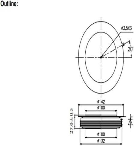 Y100KPH KP4000A2000V KP4000A Thyristor(KP4000A2800V) in Saudi Arabia