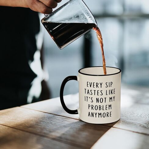 Aurahouse Retirement Gift for Woman Men, Funny Retirement Mug Decorations, Best Retirement Gifts for Women Men 2025, Coworker, Friend, Teacher, Boss, Sisters, Mom, Retired Gifts Not My Problem Anymore in Saudi Arabia