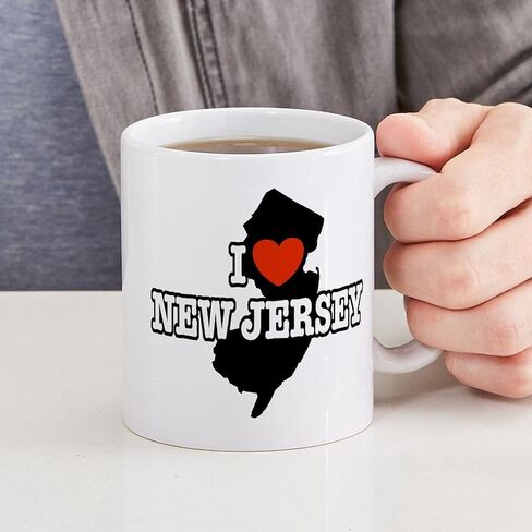 CafePress Somebody In New Jersey Loves Me Mug 11 oz (325 ml) Ceramic Coffee Mug in Saudi Arabia