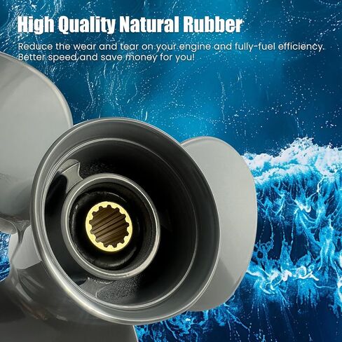 OEM Upgrade Aluminum Outboard Boat Propeller for Honda Engines 12 1/4x9 11 5/8x11 13 Spline Tooth 35/40/45/50/55/60 HP,RH in Saudi Arabia