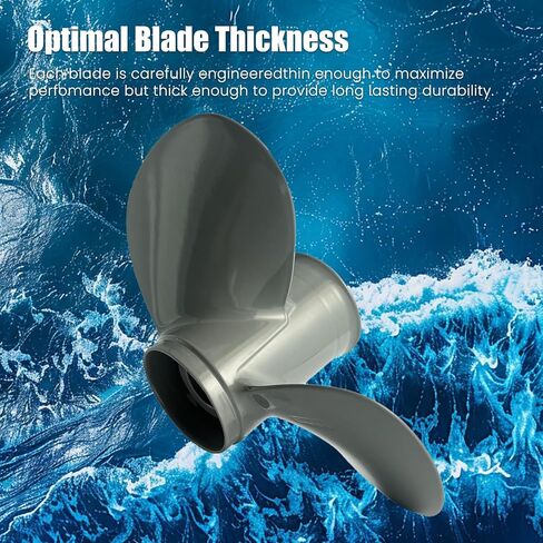 OEM Upgrade Aluminum Outboard Boat Propeller for Honda Engines 12 1/4x9 11 5/8x11 13 Spline Tooth 35/40/45/50/55/60 HP,RH in Saudi Arabia
