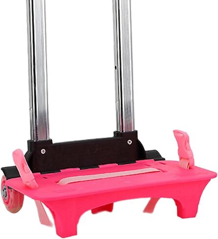 Backpack Hand Truck Backpack Trolley Compact, Aluminum Alloy, Portable, Wheeled Hand Trolley Wheeled Cart for Travel Office, 2 Wheel Pink in Kuwait