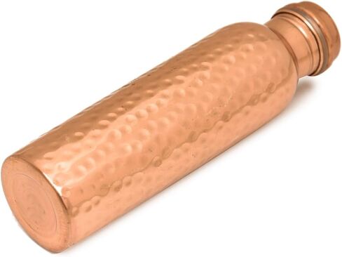 NZM 34oz Pure Copper Water Bottle for Drinking – Leak Proof Lid – 1000 mL Ayurvedic Hammered Copper Water Bottle in Saudi Arabia