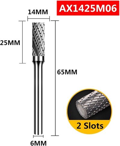 1Pcs A/AX Type Tungsten Carbide Rotary File Point Burr Die Grinder Abrasive Tools Drill Milling Metal Wood Carving Bit(A1225M06) in Kuwait