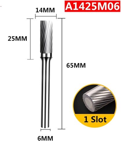 1Pcs A/AX Type Tungsten Carbide Rotary File Point Burr Die Grinder Abrasive Tools Drill Milling Metal Wood Carving Bit(A1225M06) in Kuwait