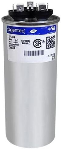 Genteq P291-4554RS - 45 + 5 UF MFD 440V AC Round Capacitor in Saudi Arabia