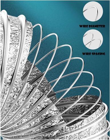 Flexible Ducting Hose Ø 80/100/110/120/150/160/170/180/200mm Cooker Hoods and Ventilation (Color : 5m, Size : 150mm)(3m,160mm) in Saudi Arabia