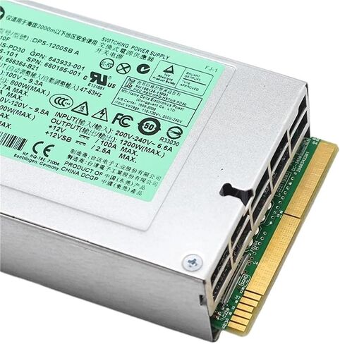 1pc 1200w لـ DL380 G8 Gen8/DL580 G8 G9 Gen9 DL580G8 Server Power Supply DPS-1200SB A HSTNS-PD30 643933-001 PSU in Saudi Arabia