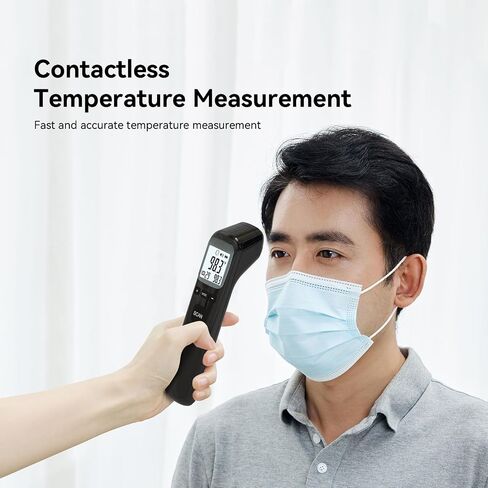 No-Touch Forehead Thermometer for Adults and Kids, Fever Alarm with Digital Thermometer, 1s Instant Results in Kuwait