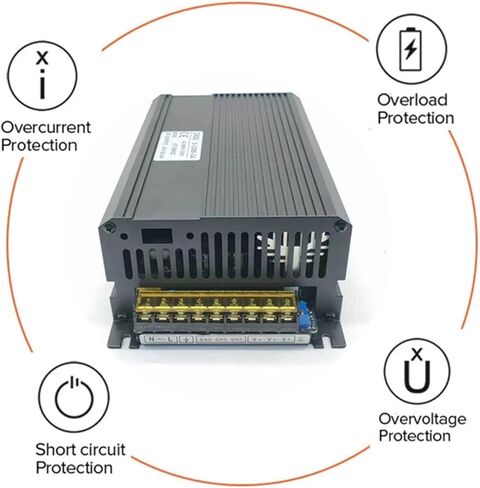 1500W Switching Power Supply AC 110V 220V DC 12V 13.8V 24V 36V 48V 60V 70V 80V 90V DC POWER DOFENT (220V ، 12V 125A) in Kuwait