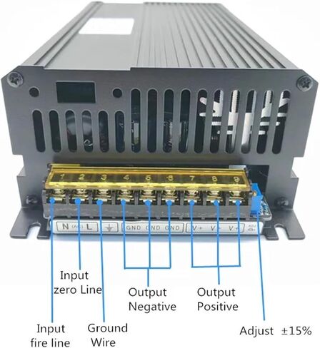 1500W Switching Power Supply AC 110V 220V DC 12V 13.8V 24V 36V 48V 60V 70V 80V 90V DC POWER DOFENT (220V ، 12V 125A) in Kuwait