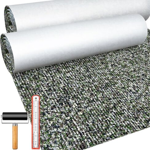 2 Pack Boat Flooring EVA Foam 94" x 47" Boat Decking Non Slip Marine Camo Desert Self Adhesive Carpet with Roller Ruler for Kayak Yacht Motorboat in Saudi Arabia