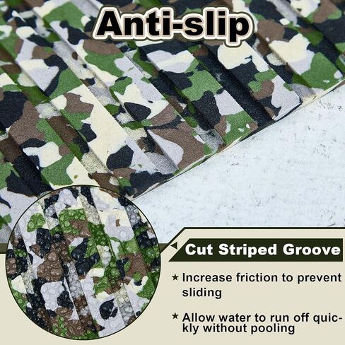2 Pack Boat Flooring EVA Foam 94" x 47" Boat Decking Non Slip Marine Camo Desert Self Adhesive Carpet with Roller Ruler for Kayak Yacht Motorboat in Saudi Arabia