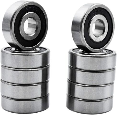10pcs 6200 2RS ZZ 10 * 30 * 9mm ABEC 5 6200ZZ DDU 2Z Inner Diameter 10mm Chrome Steel Deep Groove Ball Bearings(6200 ZZ) in Saudi Arabia