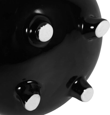 Gleavi Witch Brew Cauldron Bowl: الساحرة السوداء السيراميك مرق المرجل مع غطاء وملعقة مكنسة لزخرفة الحفلات الهالوين in Saudi Arabia