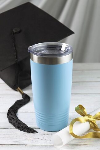 LASERGRAM 20oz فراغ معزول القدح ، هل دكتوراه في الطب العكسي ، شملت النقش المخصصة (الفولاذ المقاوم للصدأ) in Saudi Arabia