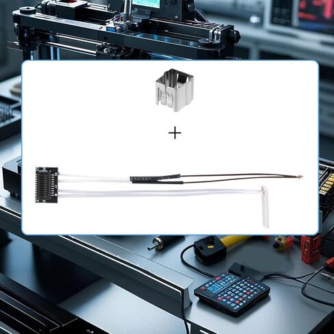Thermistor Kit for Bambu Lab P1P/P1S, 300°C High Temperature Thermistor & Retaining Clip Hotend Replacement Parts for 3D Printer Accessories in Saudi Arabia