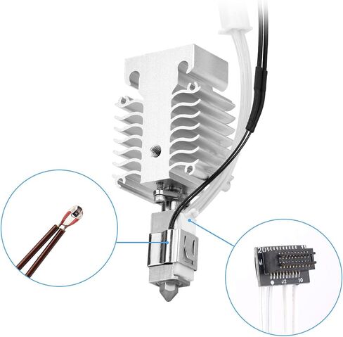 Thermistor Kit for Bambu Lab P1P/P1S, 300°C High Temperature Thermistor & Retaining Clip Hotend Replacement Parts for 3D Printer Accessories in Saudi Arabia