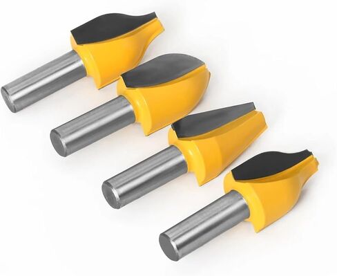 1-4pcs 12mm 1/2inch Shank Vertical Raised Panel Bit Cutters Set Door Woodworking Cutter Wood Drill Bit(NO4 12mm Shank) in Saudi Arabia