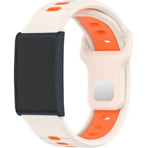 E ECSEM Compatible for Amazfit Helio Strap Bands, 22mm Two-Toned Silicone Breathable Replacement Quick-Release Wristband for Amazfit Helio Strap Fitness Tracker Women&Men in Kuwait