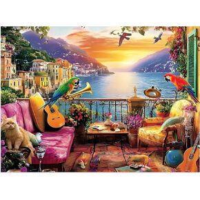 500 Piece Puzzles for Adults, Birds Jigsaw Puzzle 500 Piece for Adults Kids Seniors, Recycled Cardboard Large Piece Puzzle 500, Family Games Great Gift for Mom Dad Family Friends 20.5 x 15 in in Saudi Arabia