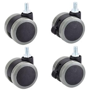 4Pcs 2 Inch M8 Universal Mute Chair Wheel Caster Heavy Duty 50kg Swivel Castor Replace Furniture(Screw Without Brake) in Saudi Arabia