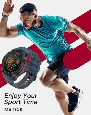 Miimall Silicone Band متوافق مع غريزة Garmin 3 45 مم/50 مم ، مقاوم للماء ، QuickFit ، 22 مم/26 مم حزام مراقبة سوار قابلة للتعديل ناع in Saudi Arabia