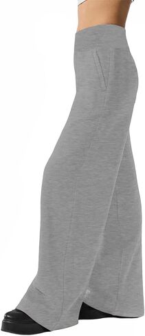 Wide Leg Sweatpants for Women High Waisted Baggy Track Pant Athletic Joggers Pants Trousers with Pockets in Kuwait