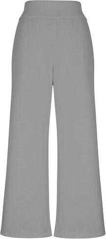 Wide Leg Sweatpants for Women High Waisted Baggy Track Pant Athletic Joggers Pants Trousers with Pockets in Kuwait