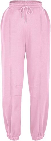 Fall Sweatpants for Women Joggers Baggy Cinch Bottom High Waisted Drawstring Gym Workout Yoga Pants with Pockets in Kuwait