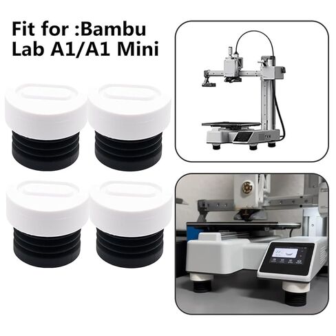 4pcs A1/A1 Mini anti anti feet kit date date anti slip assorching pad for a1/a1 mini 3d issories حماية أجزاء الطابعة ثلاثية الأبعاد يقلل من الاهتزاز يحسن جودة الطباعة in Kuwait