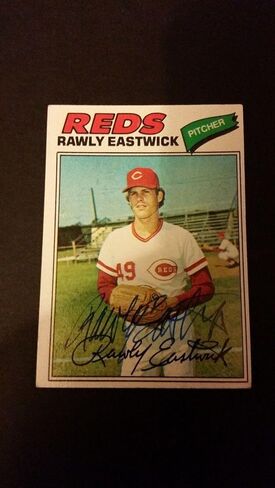 Rawly Eastwick s 1977 Topps #45 Cubs Authentic Signed Autograph FB15 - Autographed Baseball Cards in Saudi Arabia