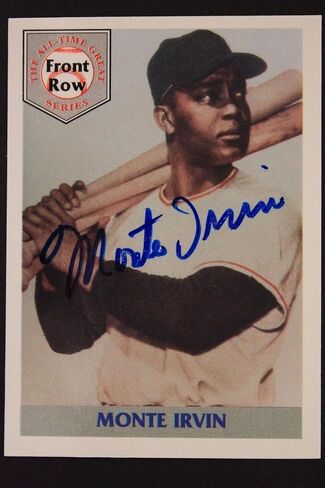 Hof Monte Irvin (D.2016) تم توقيعه عام 1992 في الصف الأمامي بطاقة 16i - MLB بطاقات البيسبول موقعة in Saudi Arabia